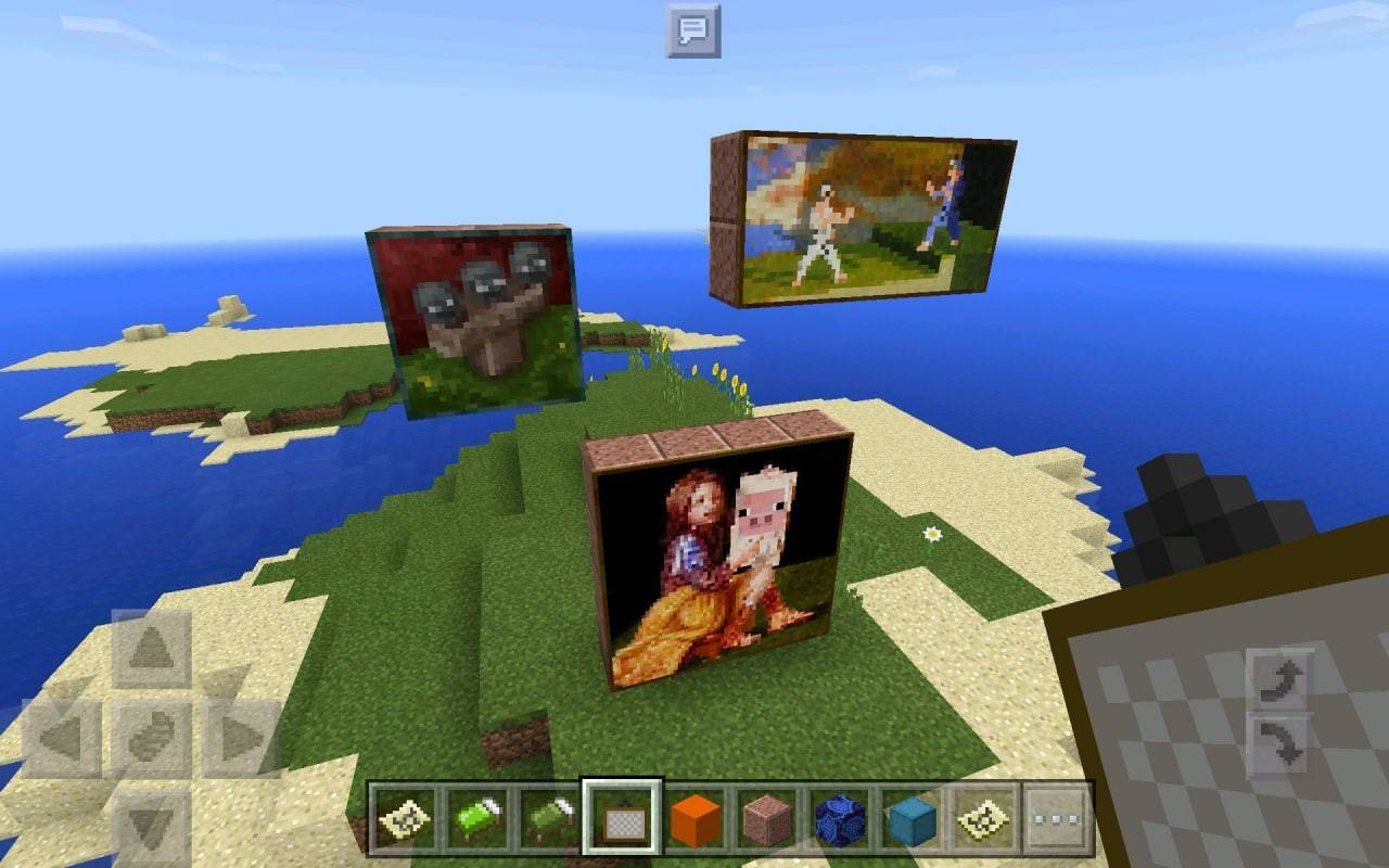 peintures à minecraft