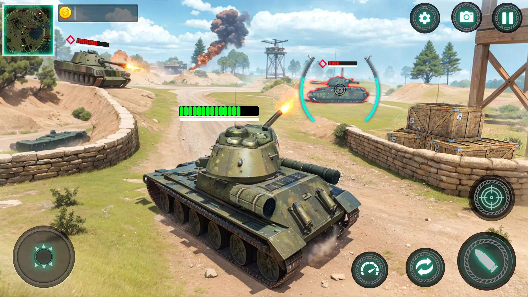 Military Tank War Machine Sim Capture d'écran 2