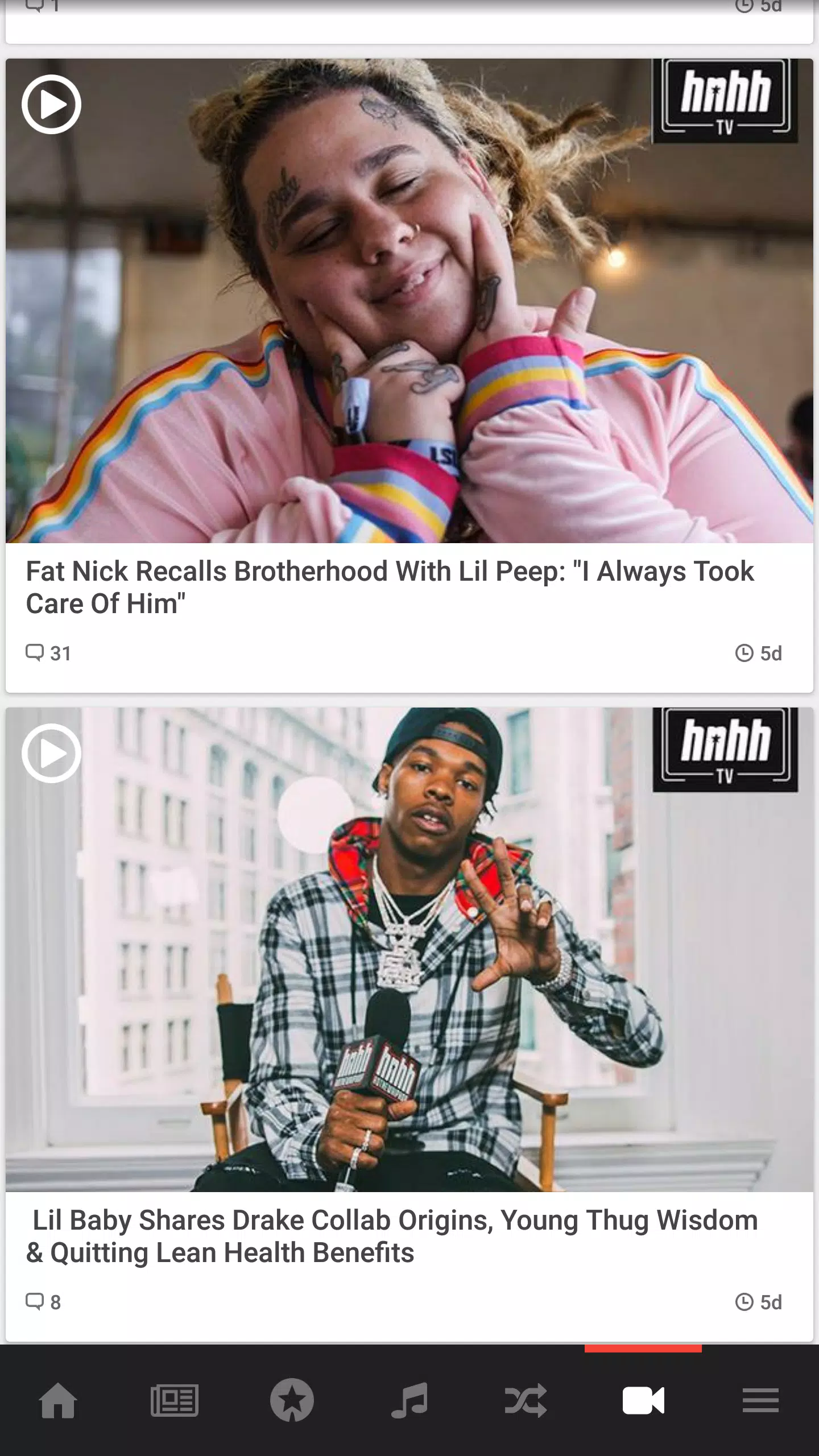 Schermata Hotnewhiphop HNHH 0