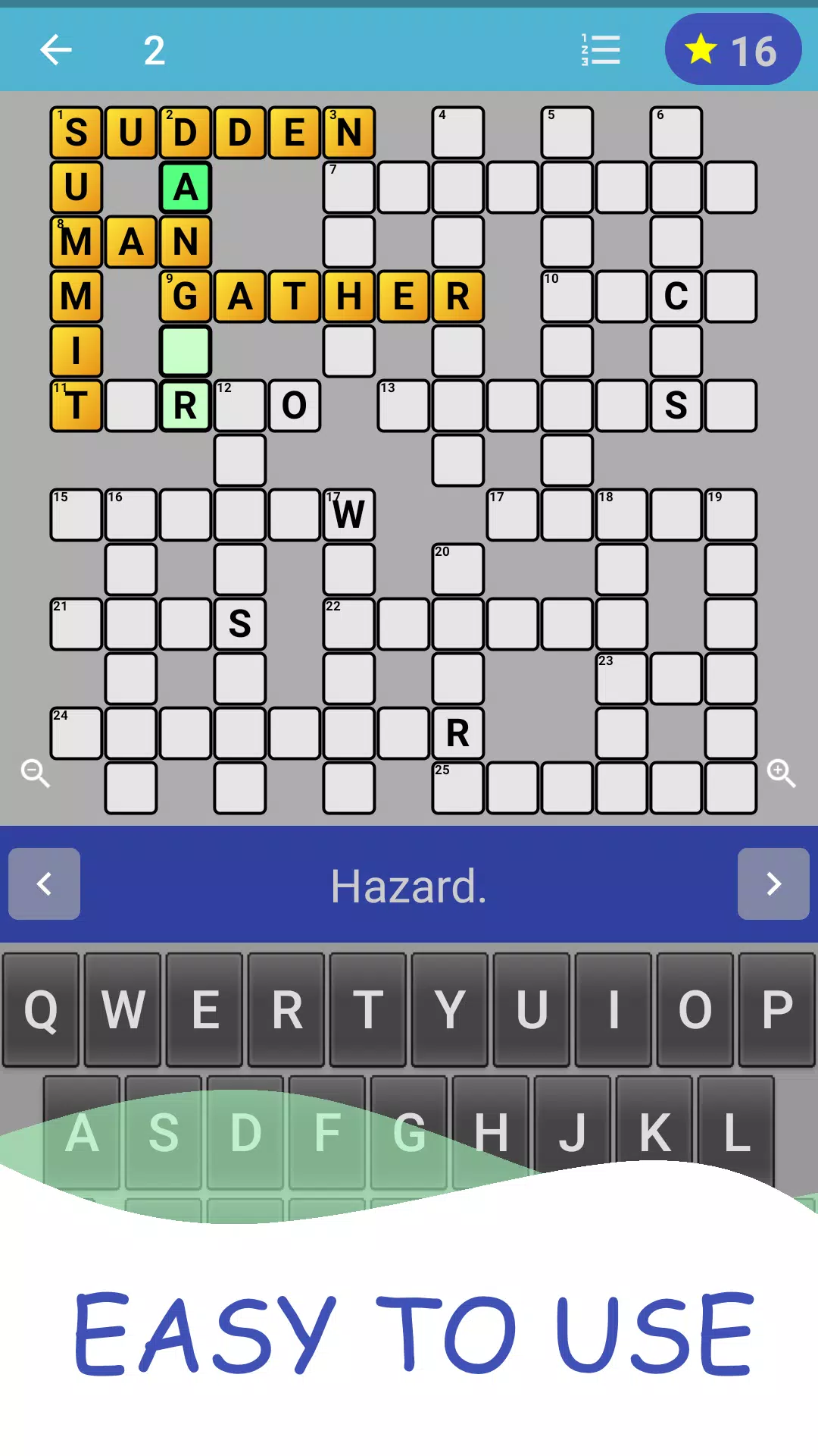 English Crossword puzzle Tangkapan skrin 1