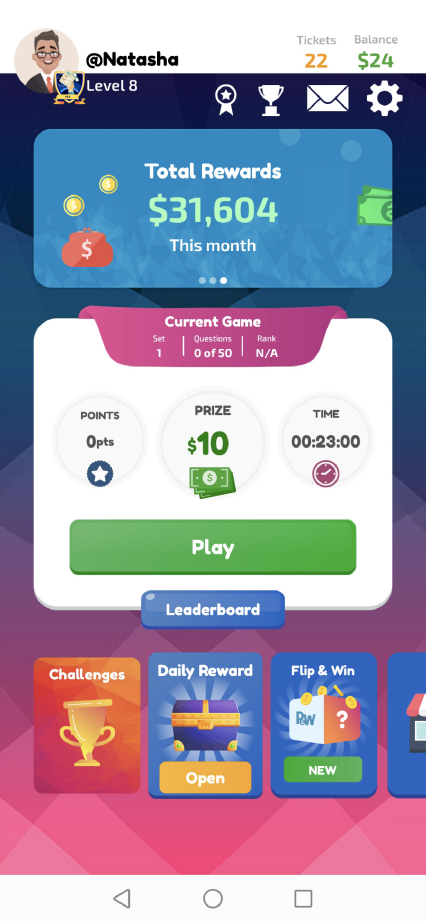 Play and Win-Win Cash Prizes! スクリーンショット 0