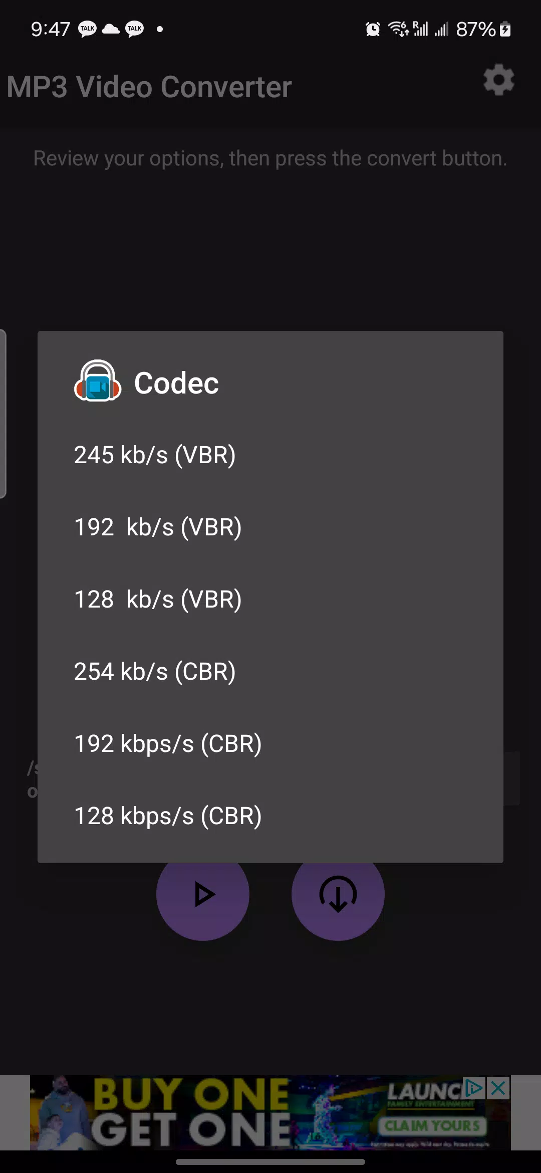 MP3 Video Converter Capture d'écran 2
