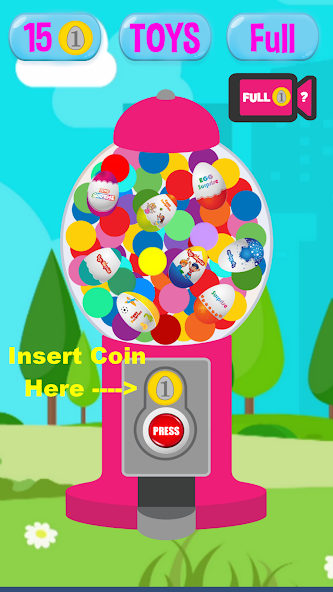Surprise Eggs Vending Machine Mod Tangkapan skrin 1
