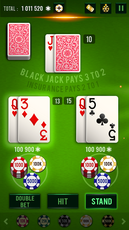 Blackjack 21 - Vegas Casino স্ক্রিনশট 1