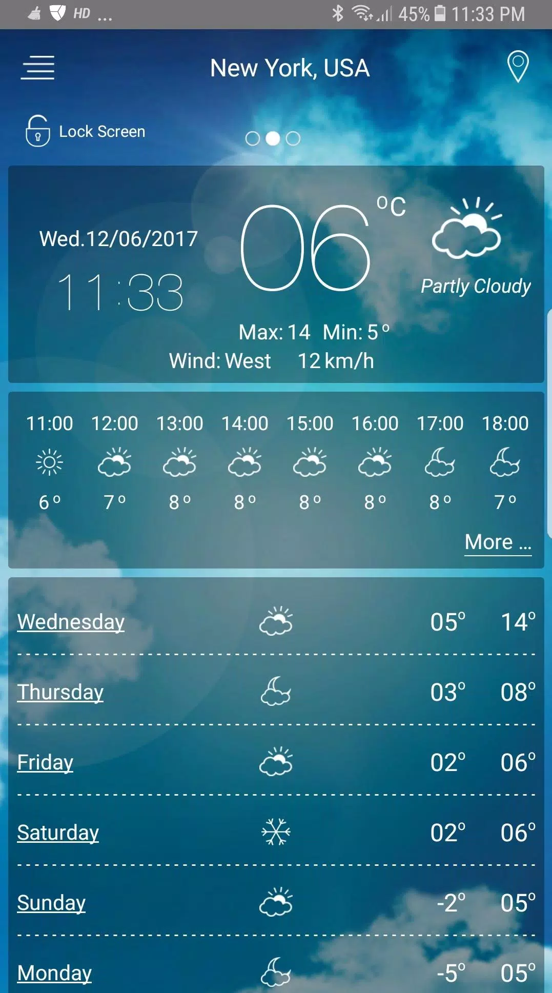 Weather Forecast ภาพหน้าจอ 0