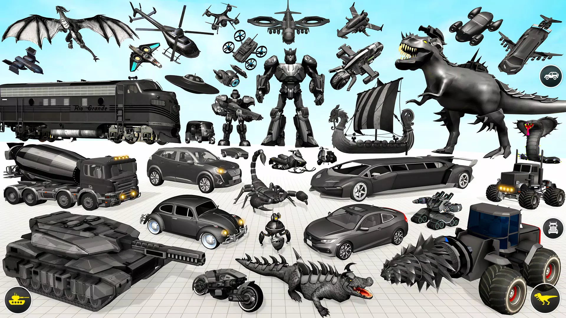 Dino Robot Car Transform Game Captura de pantalla 2