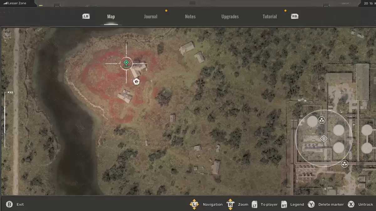 Emplacement de fleurs étranges dans Stalker 2.