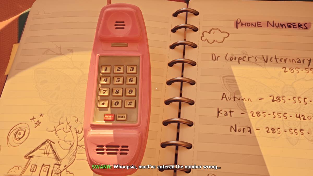 Screenshot of Swann's phone in Lost Records: Bloom & Rage