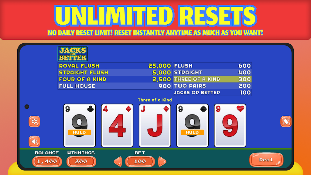 Jacks or Better - Offline Tangkapan skrin 3