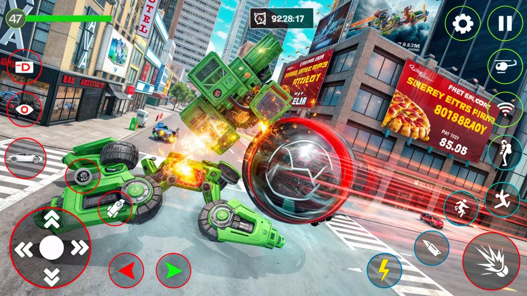 Red Ball Robot Car: Robot Game应用截图第0张