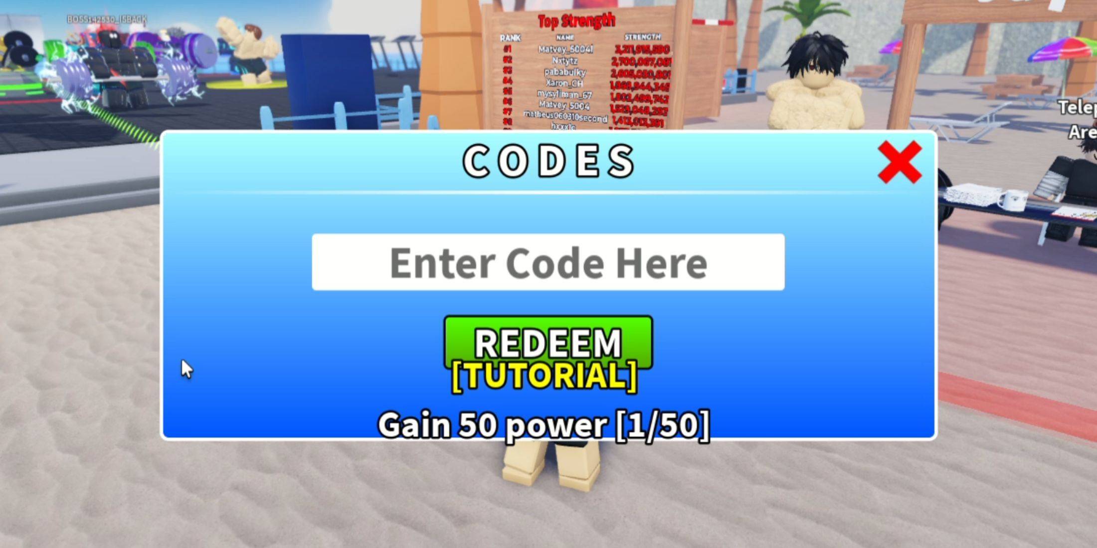 Redeeming Codes in Slap Legends