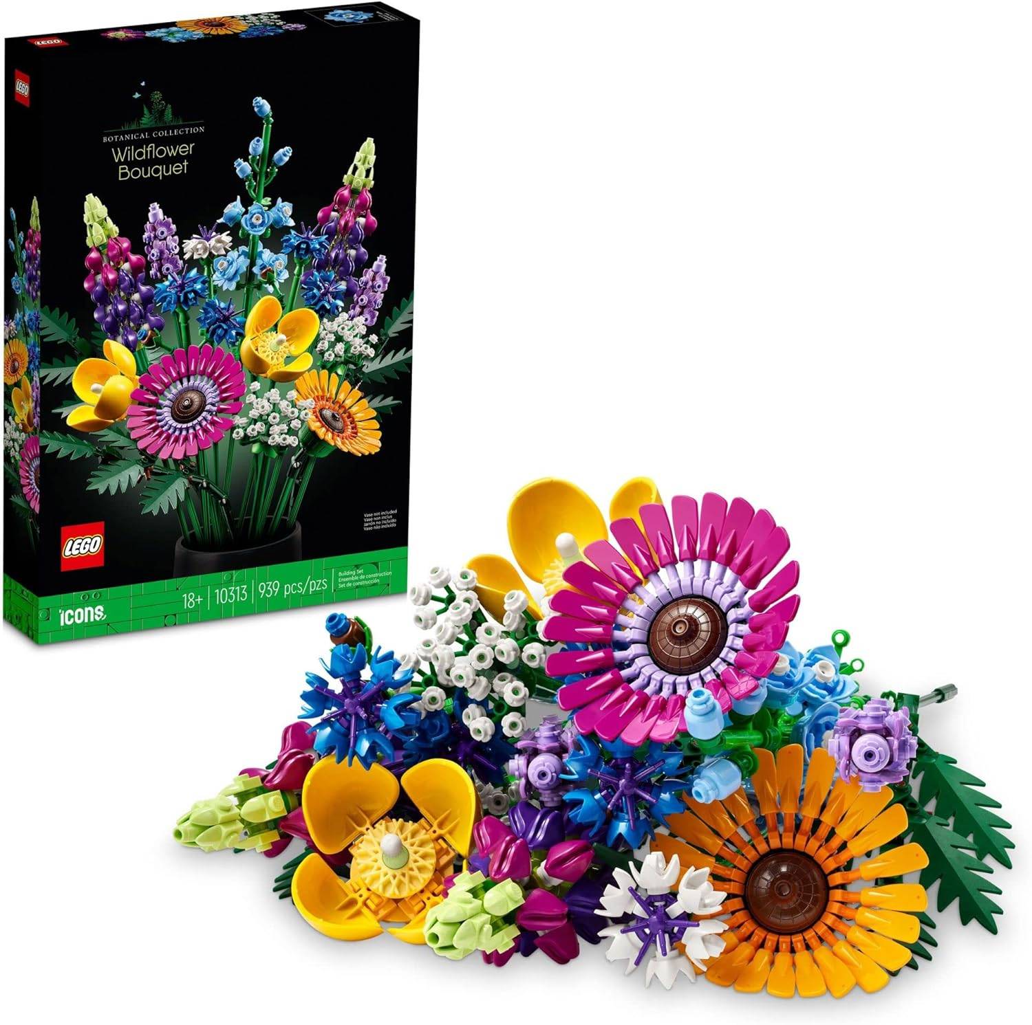 Vibrant LEGO Wildflower arrangement