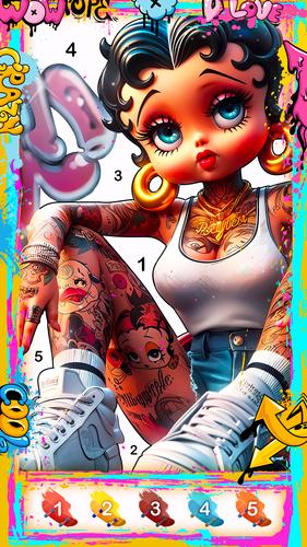 Street Art-Color by number Captura de pantalla 1