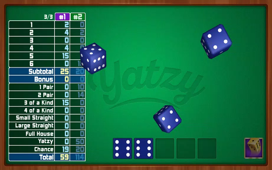 Schermata Yatzy Dice Game 2