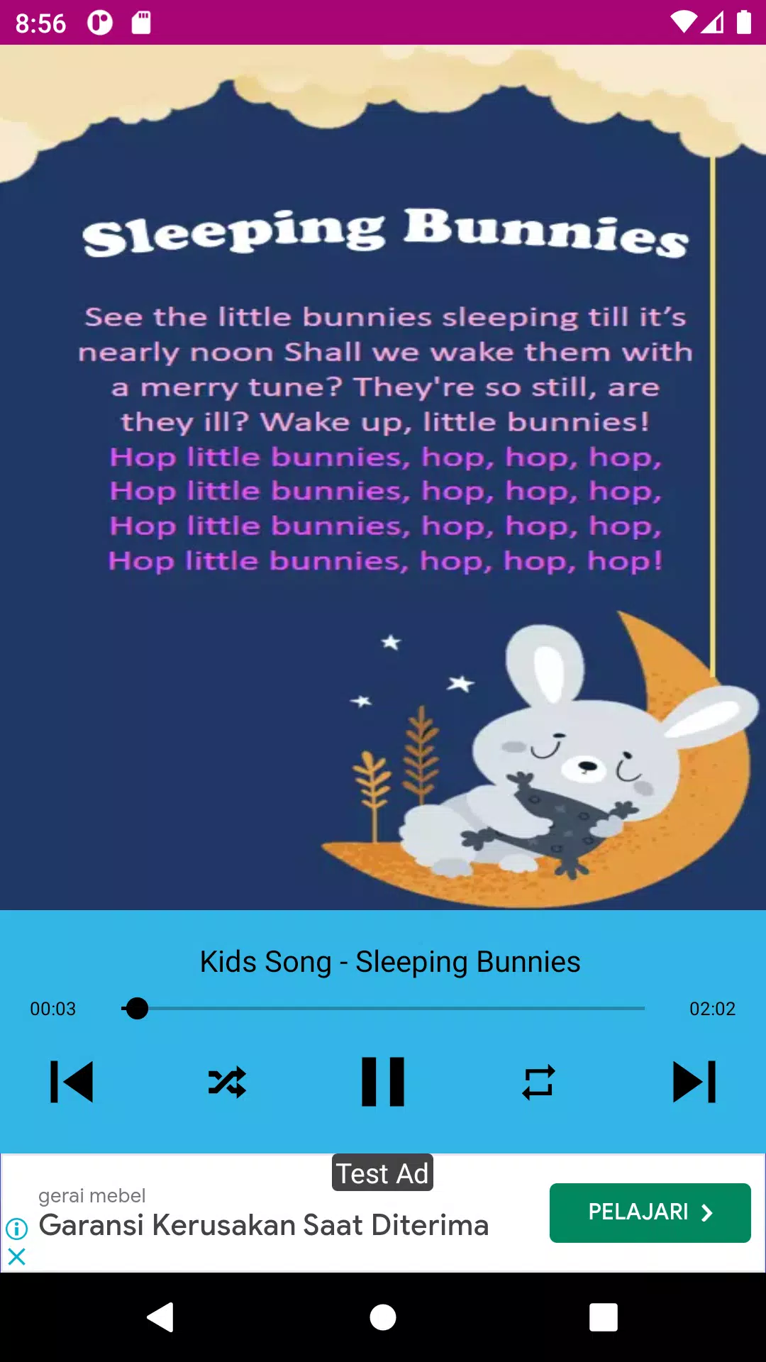 baby songs - nursery rhymes Captura de tela 1