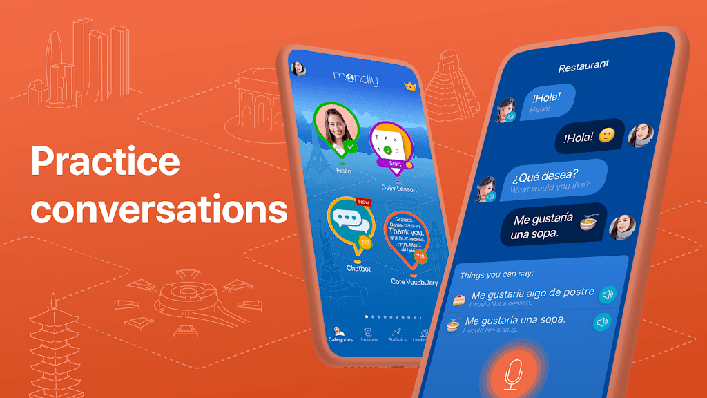 Learn 33 Languages – Mondly Mod Ảnh chụp màn hình 1