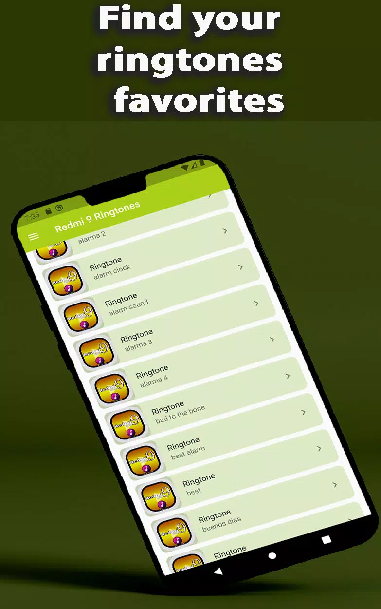 Redmi Note 9 Ringtone App 스크린샷 1
