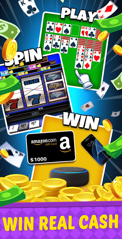 Big Run Solitaire - Win Cash Captura de tela 0