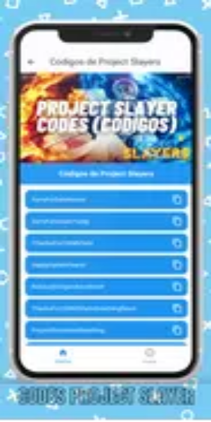 Project Slayers Codes Privados Capture d'écran 0