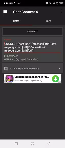 OpenConnect X for Android स्क्रीनशॉट 0