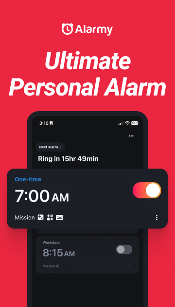 Alarmy – Alarm Clock & Sleep Mod ภาพหน้าจอ 0