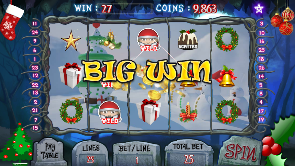 Christmas Jackpot : Real Casino Slot Master 777 Captura de pantalla 3