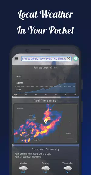 Dark Sky Tech Weather App স্ক্রিনশট 0