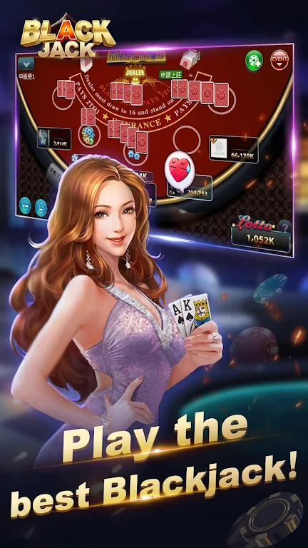 Blackjack 21-Free online poker game-jackpot casino Capture d'écran 0