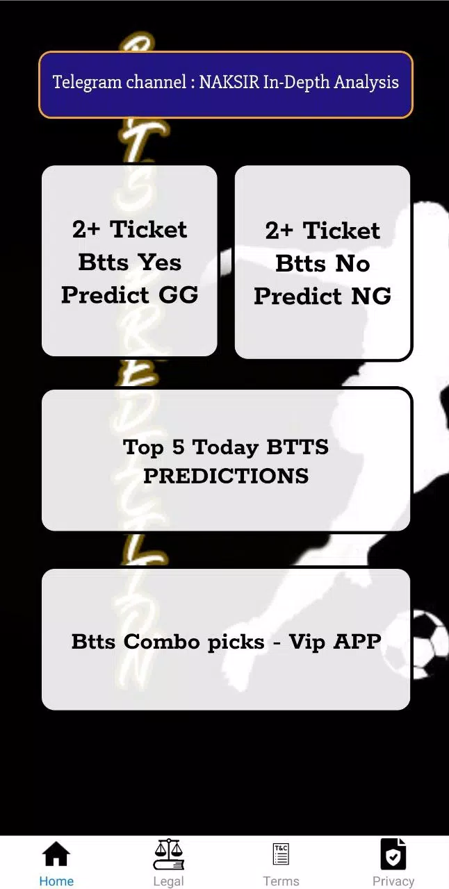 Btts predictions gg/ng应用截图第0张