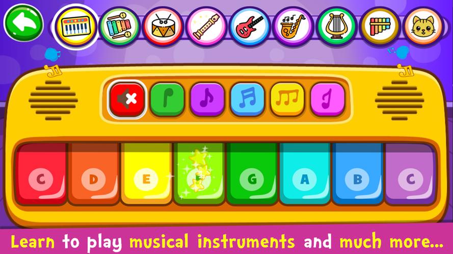 Piano enfants Musique Chansons Capture d'écran 0