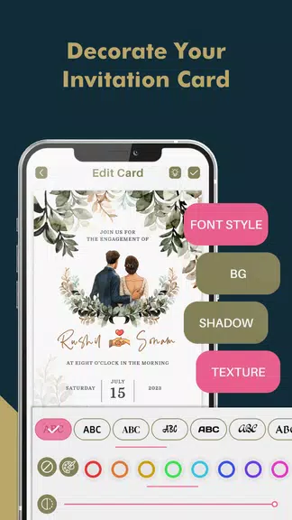 Engagement Card Maker & Design Captura de pantalla 3