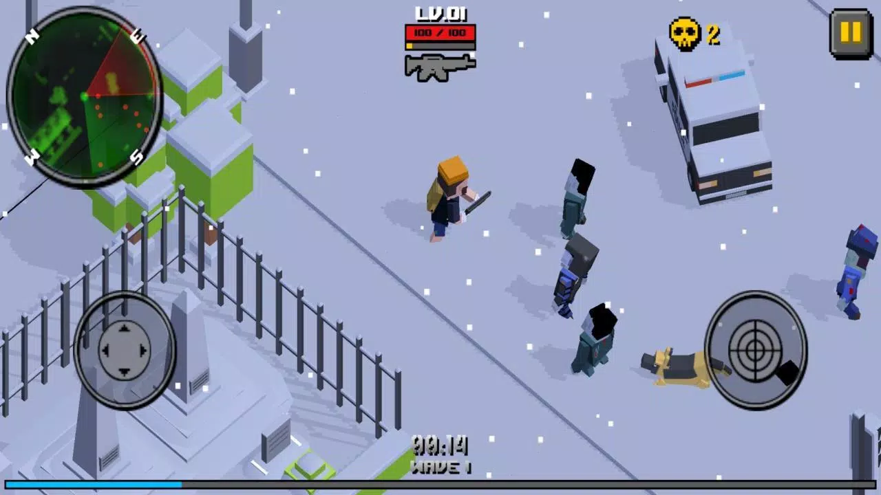 Pixel Zombie Frontier 스크린샷 1