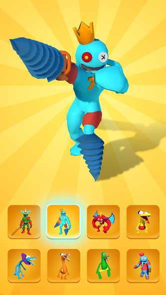 Rainbow Monster - Room Maze Mod स्क्रीनशॉट 1