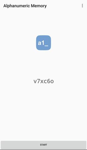 Alphanumeric Memory ဖန်သားပြင်ဓာတ်ပုံ 0