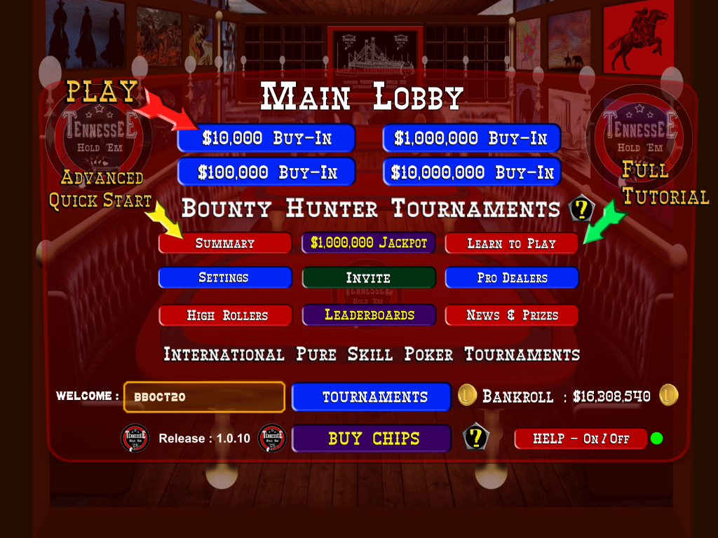 TENNESSEE HOLD 'EM - Skill Poker Tournaments Captura de pantalla 3