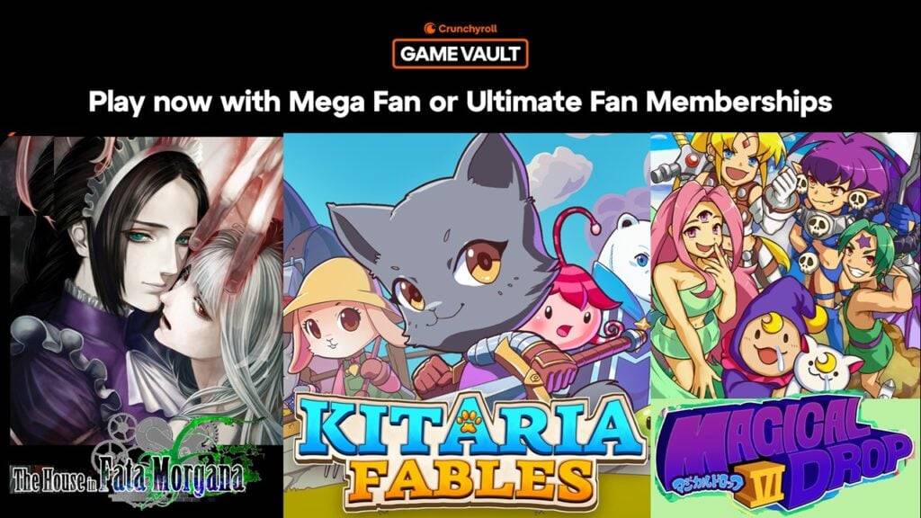 Crunchyroll通過三場新遊戲擴展了Android拱頂，其中包括Fata Morgana的房子