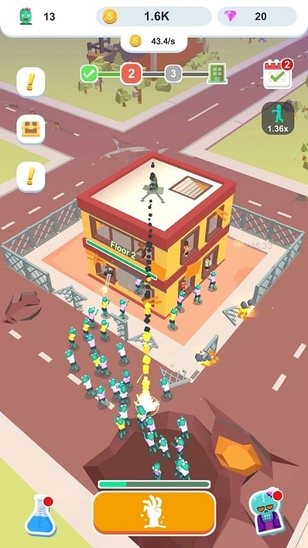 Idle Zombie Army ဖန်သားပြင်ဓာတ်ပုံ 2