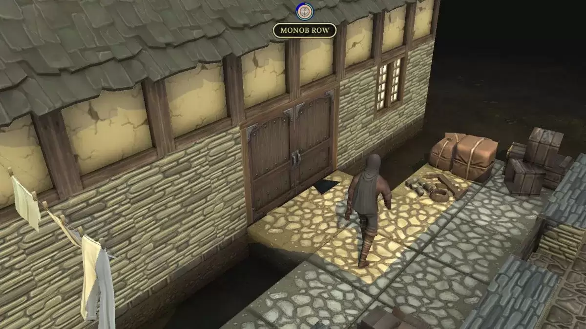 Screenshot showing the Furtive Stranger's location