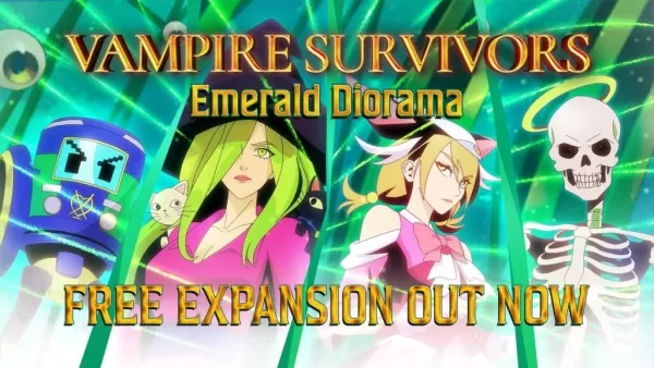 ヴァンパイアサバイバーズ、サガ風DLC『エメラルド・ジオラマ』とクロスセーブ機能を発表