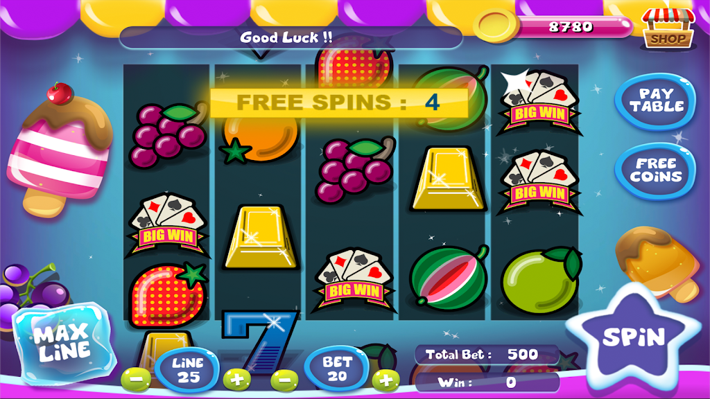 Slot Matchine IceCream - Vegas Casino Slot Games Ekran Görüntüsü 3