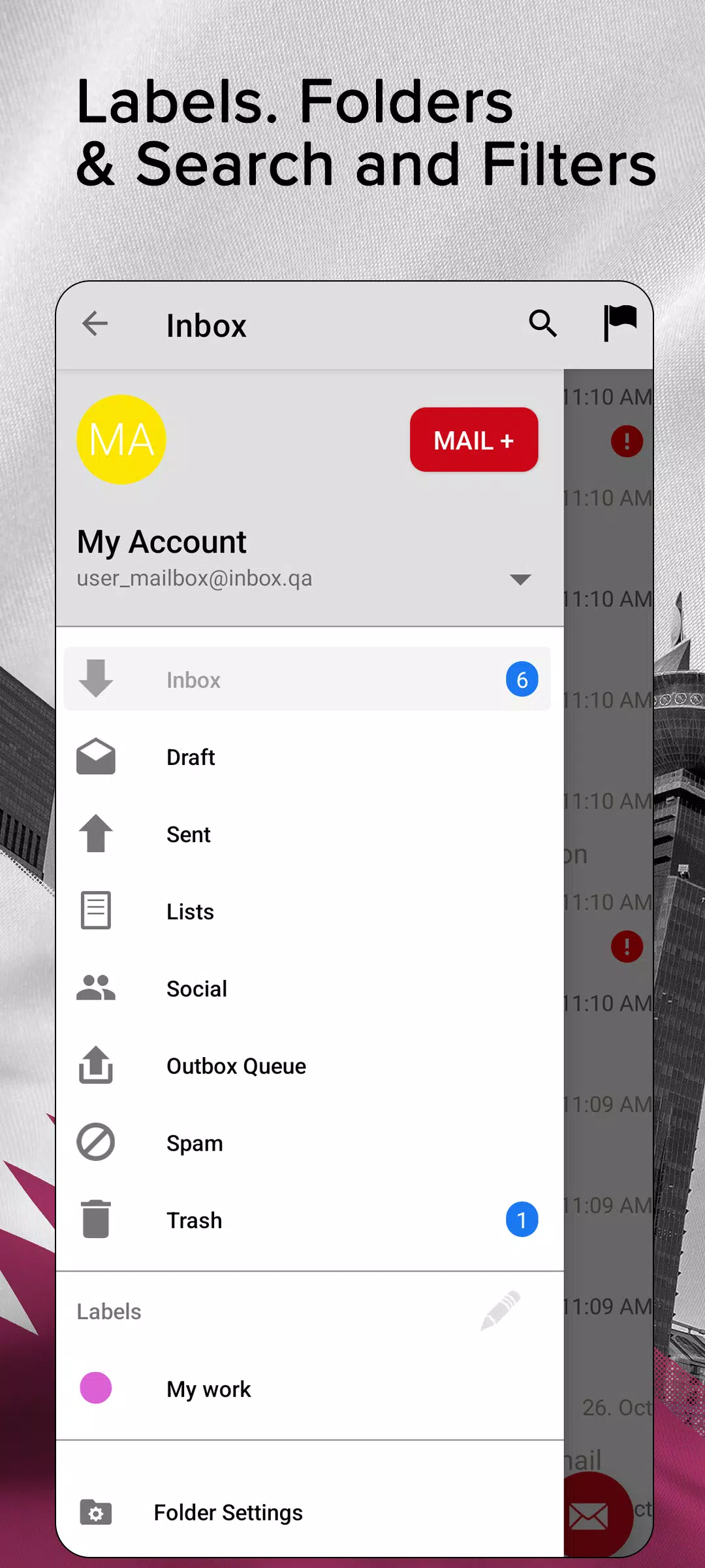 Schermata Inbox.qa email 1