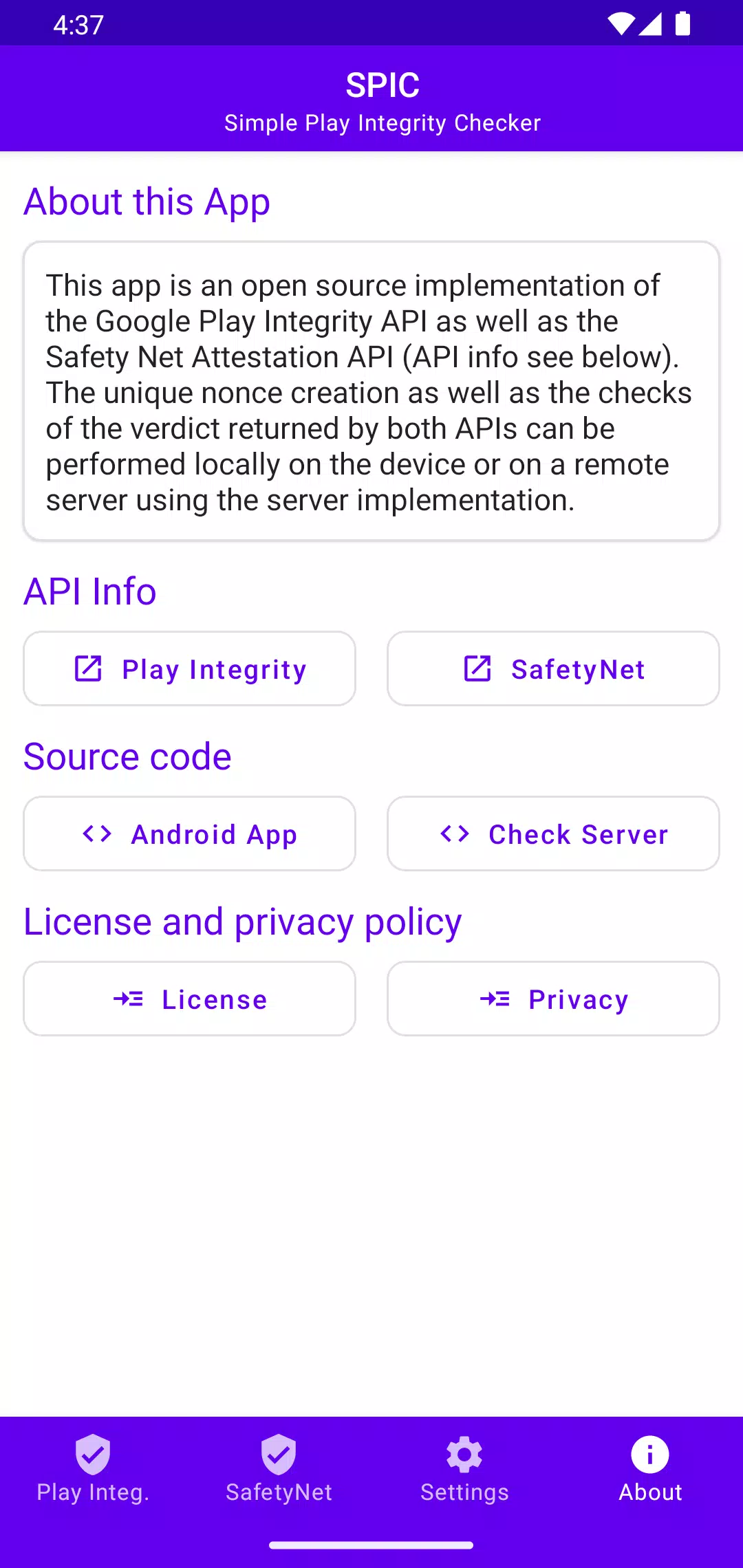 SPIC - Play Integrity Checker應用截圖第3張