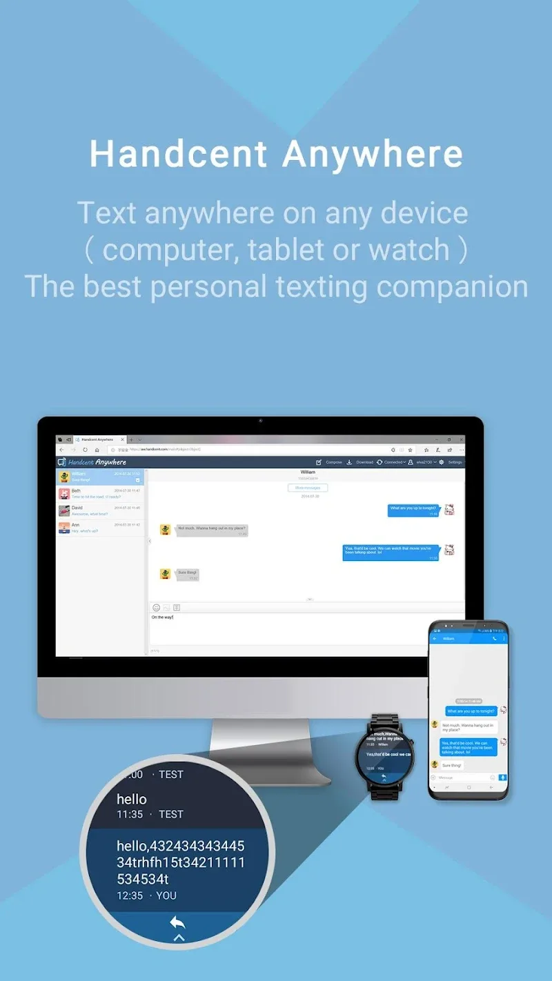 Handcent Next SMS messenger Captura de pantalla 3