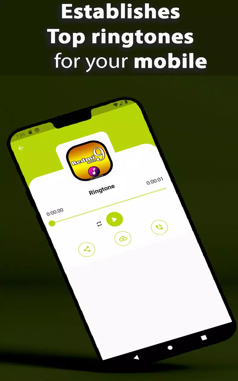 Redmi Note 9 Ringtone App 스크린샷 3