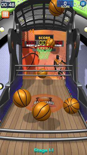 Flick Basketball Stages Captura de pantalla 0