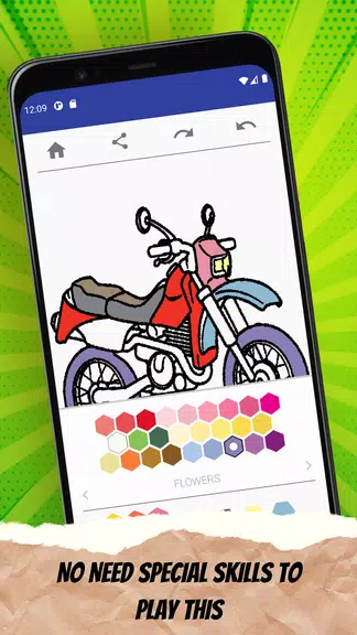 Schermata MotorBike Coloring Page 2