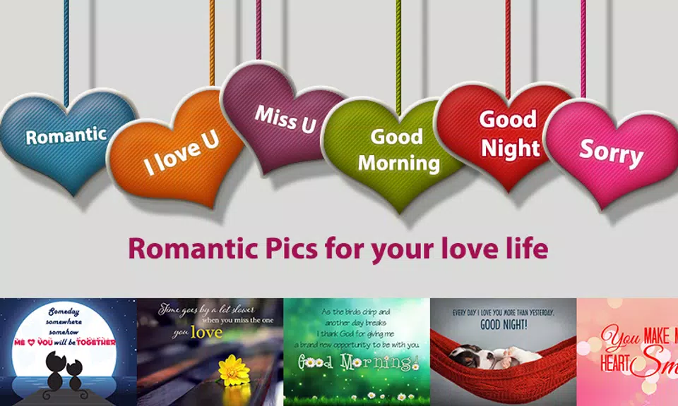 Schermata Love Pictures - Love Photos: Valentine Day 1