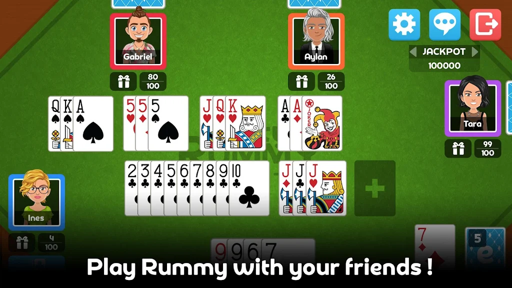 Multiplayer Rummy Game Captura de pantalla 2