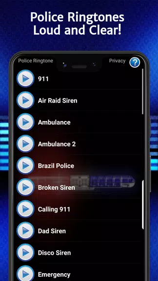 Police Ringtones Ảnh chụp màn hình 0