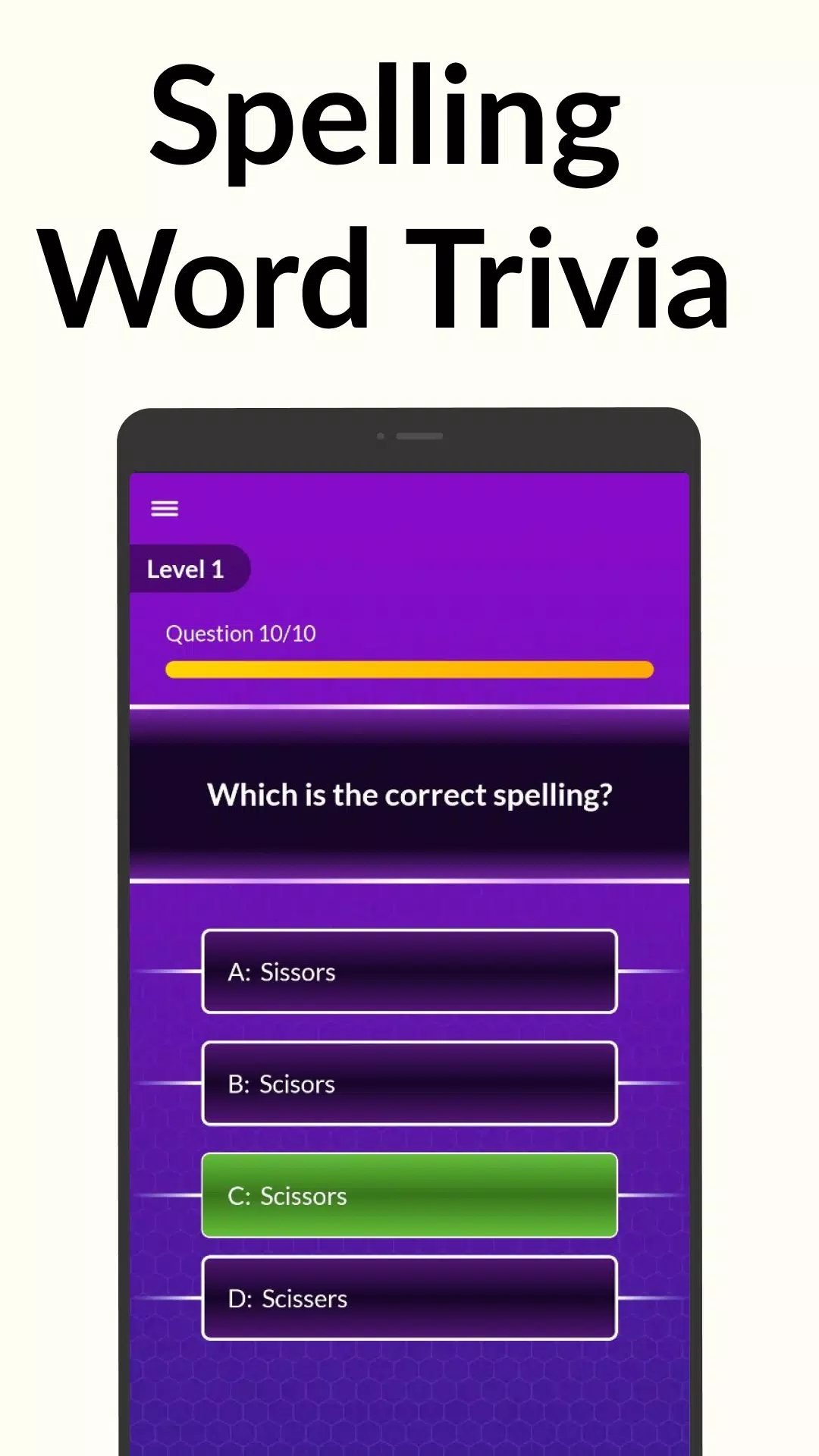 Spelling Bee: Spelling Quiz Ảnh chụp màn hình 0